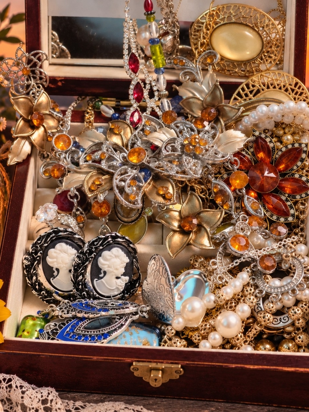 Golden Hour Jewelry Treasure Chest